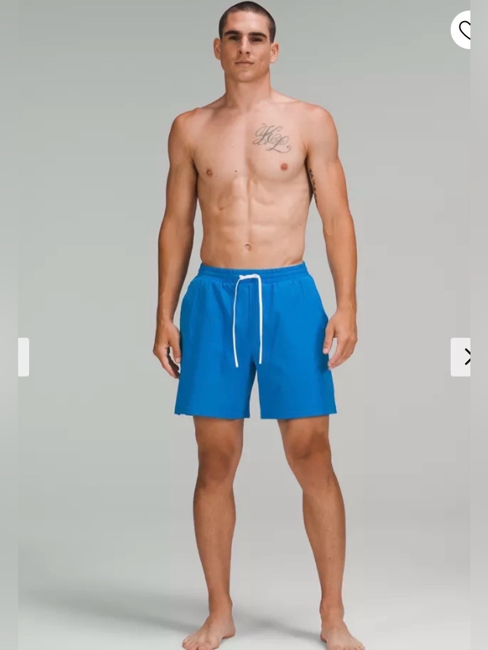Lululemon Mens Blue Pool Short, Blue Swim Suit, Size XXL